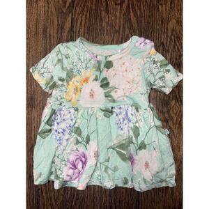 Posh peanut bamboo floral infant dress 6/12 months